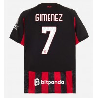Stroje piłkarskie AC Milan Santiago Gimenez #7 Koszulka Podstawowej 2025-26 Krótki Rękaw